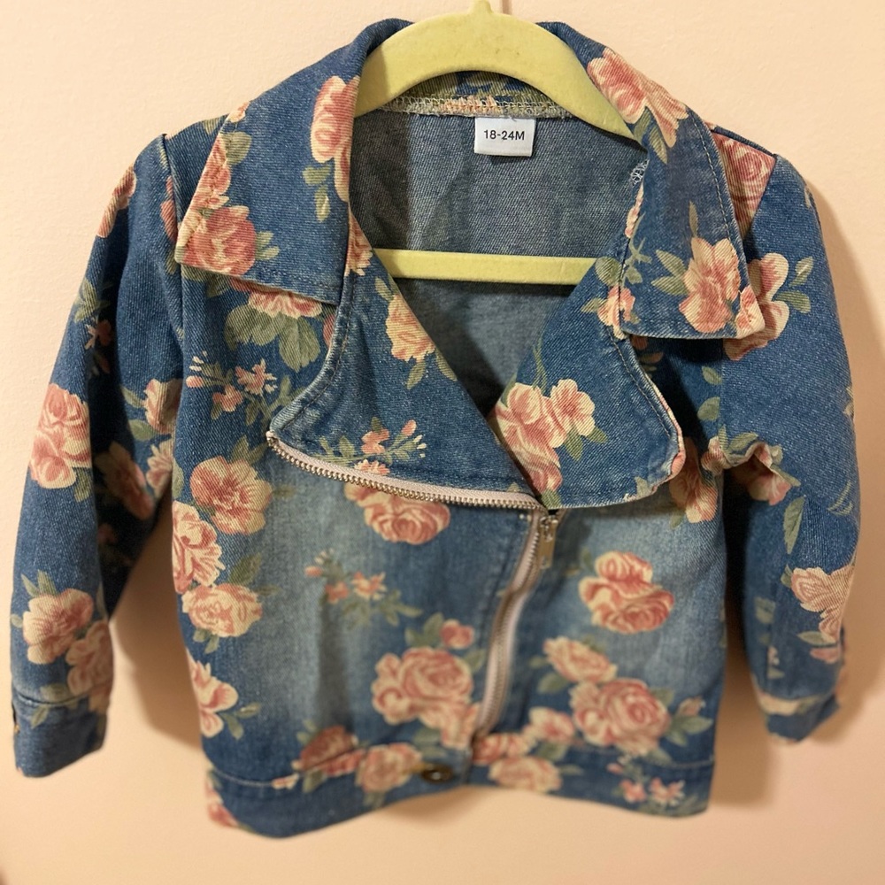 FLORAL DENIM JACKET